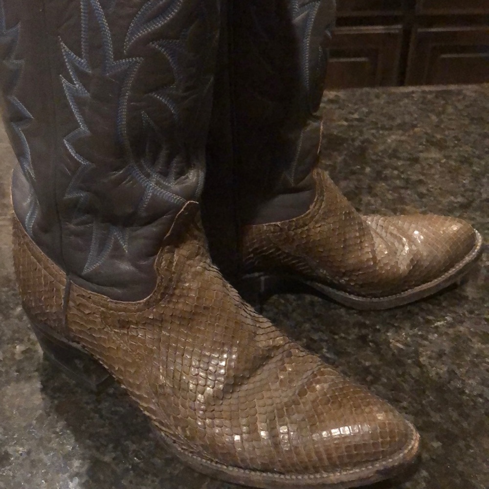 Tony Lama Ostrich skin boots